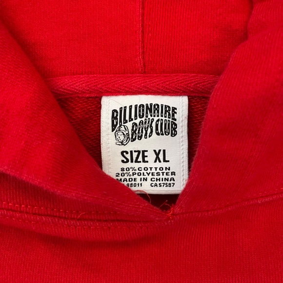 Rare - Billionaire Boys Club Sweatshirt Red Graphic Hoodie - Picture 4 of 8